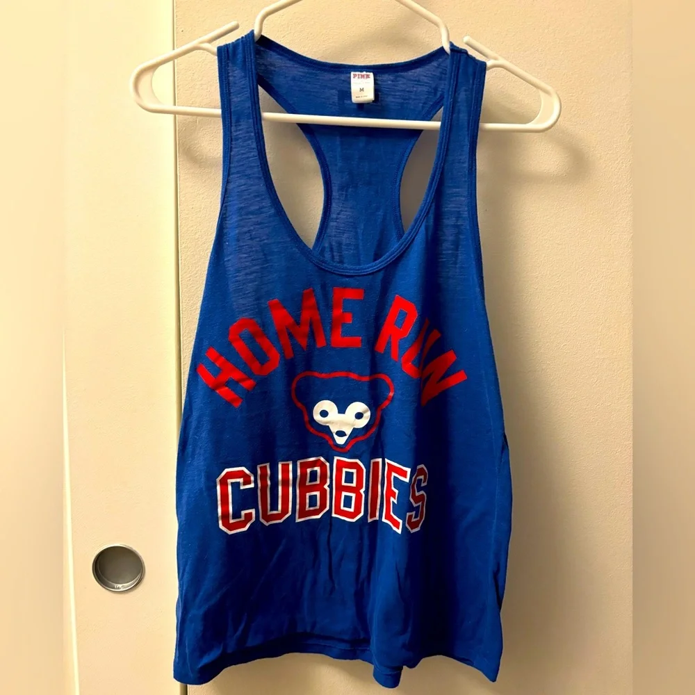 PINK Chicago Cubs Racerback Tank - Picture 1 of 3